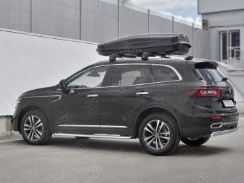 11 549 р. Защита заднего бампера (Ø75х42 мм, нержавейка) Russtal Renault Koleos 2 (2016-2025)  с доставкой в г. Воронеж. Увеличить фотографию 2