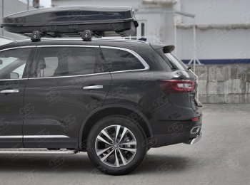 11 549 р. Защита заднего бампера (Ø75х42 мм, нержавейка) Russtal Renault Koleos 2 (2016-2025)  с доставкой в г. Воронеж. Увеличить фотографию 3