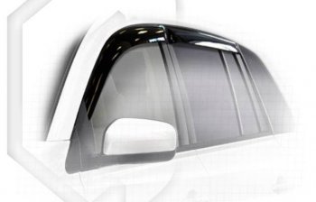 Дефлектора окон CA-Plastic Renault Koleos 1 Phase 2 (2011-2013) (Classic полупрозрачный, Без хром.молдинга)