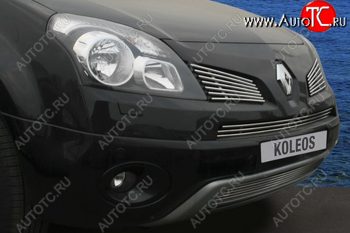 2 267 р. Декоративный элемент воздухозаборника Souz96 (2 элемента - верх+низ)  Renault Koleos (2007-2011) Phase 1  с доставкой в г. Воронеж
