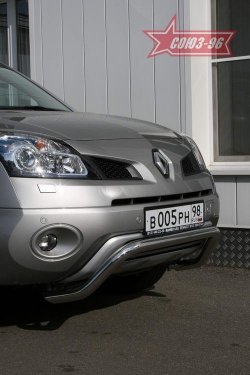 12 383 р. Защита переднего бампера Souz-96 (d60) Renault Koleos Phase 1 (2007-2011)  с доставкой в г. Воронеж. Увеличить фотографию 1