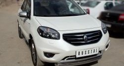 15 349 р. Одинарная защита переднего бампера диаметром 76 мм SLITKOFF Renault Koleos 1 Phase 2 (2011-2013)  с доставкой в г. Воронеж. Увеличить фотографию 2