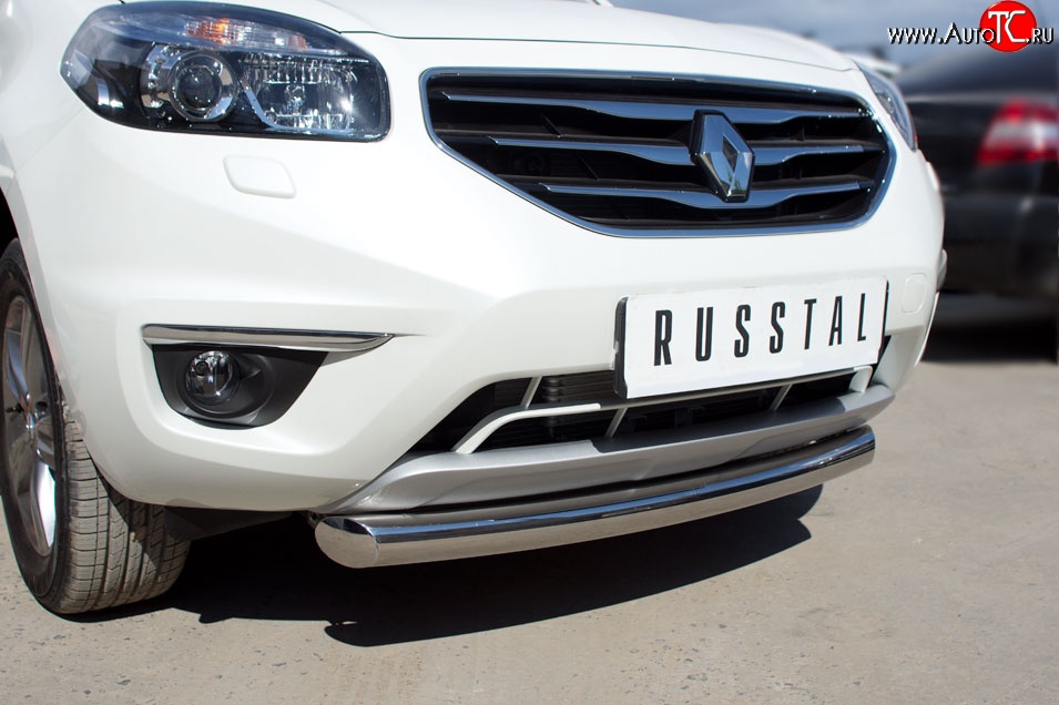 15 349 р. Одинарная защита переднего бампера диаметром 76 мм SLITKOFF  Renault Koleos  1 (2011-2016) Phase 2, Phase 3  с доставкой в г. Воронеж