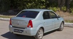 1 359 р. Защитная накладка на задний бампер RA Renault Logan 1 дорестайлинг (2004-2010)  с доставкой в г. Воронеж. Увеличить фотографию 2