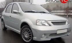 8 149 р. Передний бампер Street Renault Logan 1 дорестайлинг (2004-2010) (Неокрашенный)  с доставкой в г. Воронеж. Увеличить фотографию 2