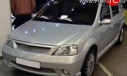8 149 р. Передний бампер Street Renault Logan 1 дорестайлинг (2004-2010) (Неокрашенный)  с доставкой в г. Воронеж. Увеличить фотографию 3