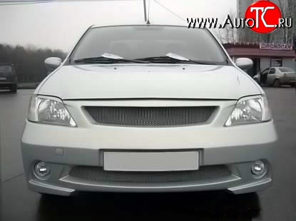 8 149 р. Передний бампер Street Renault Logan 1 дорестайлинг (2004-2010) (Неокрашенный)  с доставкой в г. Воронеж
