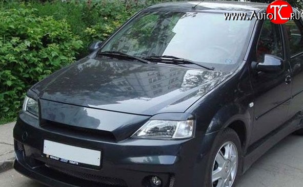 469 р. Реснички на фары M-VRS Renault Logan 1 дорестайлинг (2004-2010) (Неокрашенные)  с доставкой в г. Воронеж