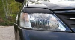 489 р. Реснички RA на фары Renault Logan 1 дорестайлинг (2004-2010) (Неокрашенные)  с доставкой в г. Воронеж. Увеличить фотографию 3