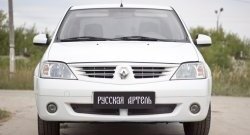 2 099 р. Защитная сетка решетки переднего бампера РА  Renault Logan  1 (2004-2010) дорестайлинг  с доставкой в г. Воронеж. Увеличить фотографию 2