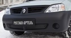 769 р. Зимняя заглушка решетки переднего бампера РА  Renault Logan  1 (2004-2010) дорестайлинг  с доставкой в г. Воронеж. Увеличить фотографию 1