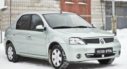 879 р. Зимняя заглушка решетки радиатора РА  Renault Logan  1 (2004-2010) дорестайлинг  с доставкой в г. Воронеж. Увеличить фотографию 4