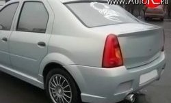 8 149 р. Задний бампер Street Renault Logan 1 дорестайлинг (2004-2010) (Неокрашенный)  с доставкой в г. Воронеж. Увеличить фотографию 2