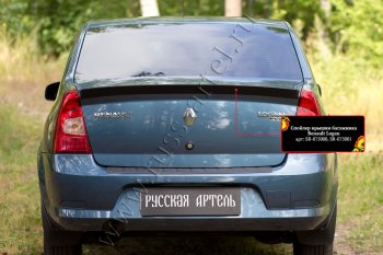 1 699 р. Лип спойлер RA Renault Logan 1 рестайлинг (2010-2016) (Неокрашенный)  с доставкой в г. Воронеж. Увеличить фотографию 3