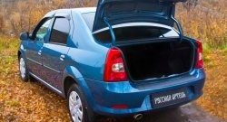 1 239 р. Защитная накладка на задний бампер RA Renault Logan 1 рестайлинг (2010-2016)  с доставкой в г. Воронеж. Увеличить фотографию 2