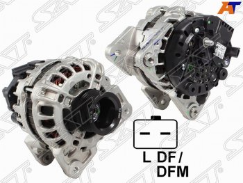 10 699 р. Генератор SAT (12V, 90A)  Renault Duster  HS (2010-2021), Renault Logan ( 1,  2) (2004-2025), Renault Logan Stepway (2018-2025), Renault Sandero  (BS) (2009-2014), Renault Sandero Stepway  (BS) (2010-2014), Renault Symbol  седан (2008-2012), Лада Ларгус (2012-2025)  с доставкой в г. Воронеж. Увеличить фотографию 1