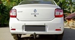 519 р. Реснички задних фонарей RA Renault Logan 2 рестайлинг (2018-2025) (Неокрашенные)  с доставкой в г. Воронеж. Увеличить фотографию 3