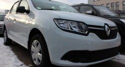 1 469 р. Сетка в решетку радиатора Russtal Renault Logan 2 дорестайлинг (2014-2018) (черная)  с доставкой в г. Воронеж. Увеличить фотографию 2