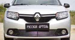 2 169 р. Защитная сетка в нижнюю часть бампера RA Renault Logan 2 дорестайлинг (2014-2018)  с доставкой в г. Воронеж. Увеличить фотографию 3