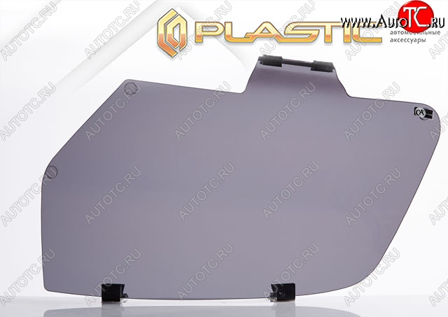 1 899 р. Защита фар CA-Plastic/  Renault Logan  2 (2014-2018) дорестайлинг (Classic полупрозрачный)  с доставкой в г. Воронеж