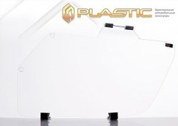 1 899 р. Защита фар CA-Plastic/  Renault Logan  2 (2014-2018) дорестайлинг (Classic полупрозрачный)  с доставкой в г. Воронеж. Увеличить фотографию 2