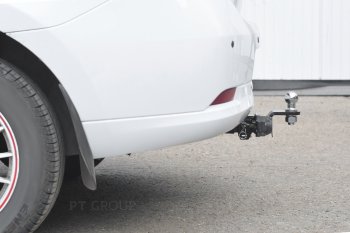 9 949 р. Фаркоп PT GROUP /съемный квадрат/ RENAULT Logan 2012-/ Logan Stepway 2018- Renault Logan 2 дорестайлинг (2014-2018)  с доставкой в г. Воронеж. Увеличить фотографию 3