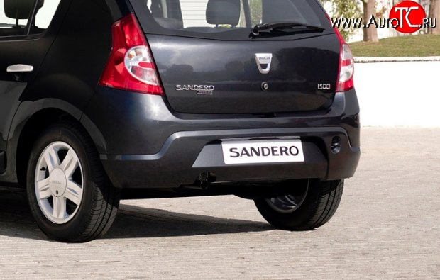 6 849 р. Задний бампер Стандартный Renault Sandero (BS) (2009-2014) (Неокрашенный)  с доставкой в г. Воронеж