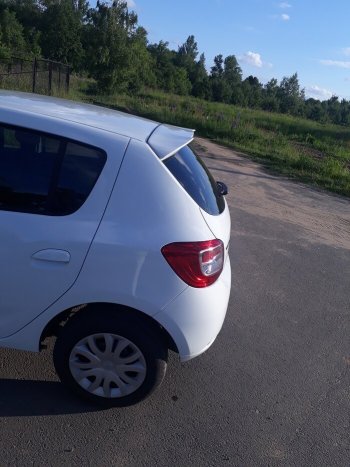 6 499 р. Спойлер INMAX  Renault Sandero  (B8) - Sandero Stepway  (B8) (неокрашенный)  с доставкой в г. Воронеж. Увеличить фотографию 3