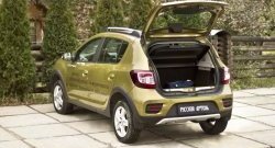 1 589 р. Защитная накладка на задний бампер Stepway RA  Renault Sandero Stepway  (B8) (2014-2018) дорестайлинг  с доставкой в г. Воронеж. Увеличить фотографию 4