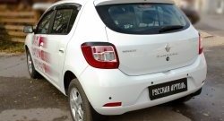 499 р. Реснички задних фонарей RA  Renault Sandero  (B8) (2014-2018) дорестайлинг (Неокрашенные)  с доставкой в г. Воронеж. Увеличить фотографию 3