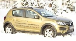 1 129 р. Зимняя заглушка решетки переднего бампера Stepway РА  Renault Sandero Stepway  (B8) (2014-2018) дорестайлинг  с доставкой в г. Воронеж. Увеличить фотографию 4