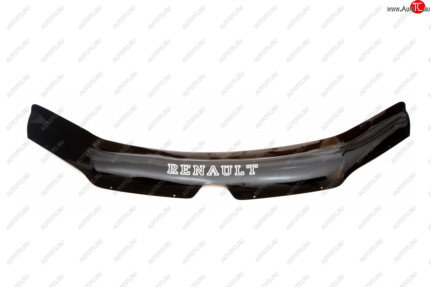 1 699 р. Дефлектор капота REIN (ЕВРО крепеж) Renault Sandero (B8) дорестайлинг (2014-2018)  с доставкой в г. Воронеж