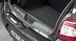 1 429 р. Пластиковый порожек в багажник автомобиля RA Renault Sandero (B8) дорестайлинг (2014-2018)  с доставкой в г. Воронеж. Увеличить фотографию 2