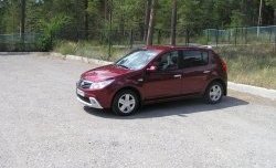 2 799 р. Низкая накладка Kart на передний бампер Renault Sandero (BS) (2009-2014) (Неокрашенная)  с доставкой в г. Воронеж. Увеличить фотографию 2