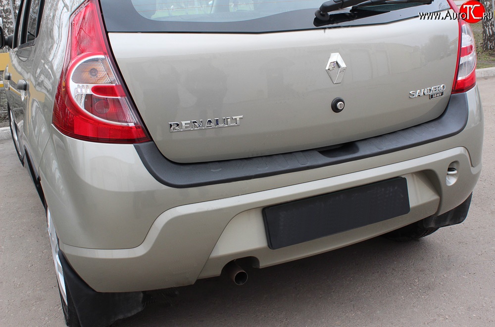 1 699 р. Накладка защитная на задний бампер RA  Renault Sandero Stepway  (BS) (2010-2014)  с доставкой в г. Воронеж
