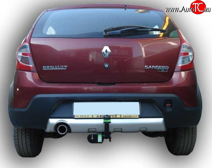 24 999 р. Фаркоп (Stepway) Лидер Плюс  Renault Sandero Stepway  (BS) (2010-2014) (Без электропакета)  с доставкой в г. Воронеж
