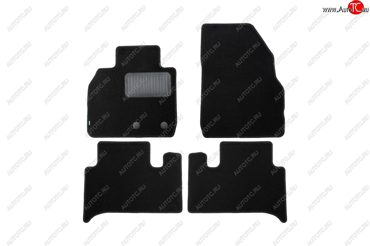 6 949 р. Текстильные коврики салона Klever Standart АКПП Renault Scenic 2 (2003-2009)  с доставкой в г. Воронеж
