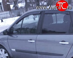 2 069 р. Дефлекторы окон (ветровики) Novline 4 шт Renault Scenic 2 (2003-2009)  с доставкой в г. Воронеж