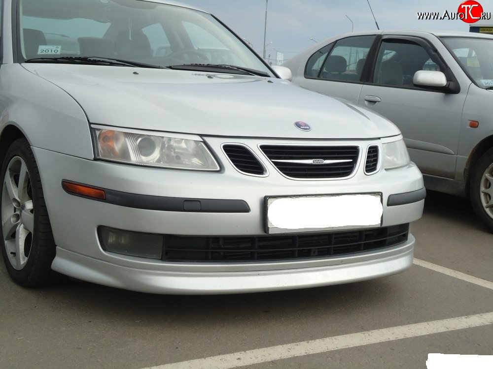 7 299 р. Накладка Sport на передний бампер SAAB 9-3 YS3F седан дорестайлинг (2003-2007)  с доставкой в г. Воронеж