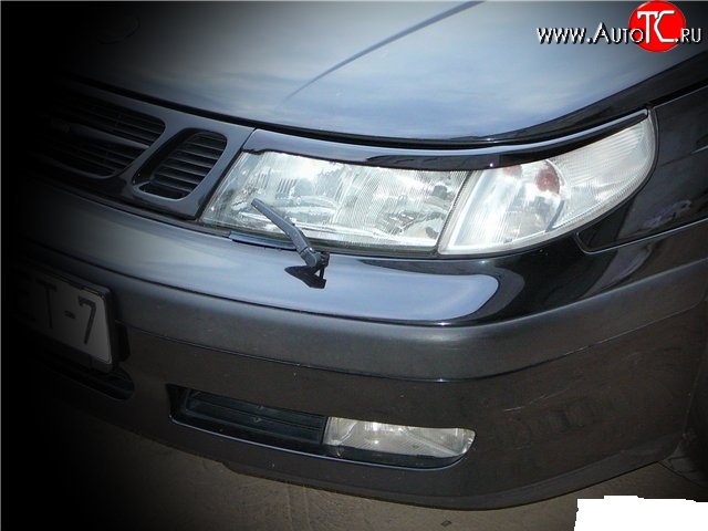 1 119 р. Реснички Sport на фары SAAB 9-5 YS3E cедан дорестайлинг (1997-2001)  с доставкой в г. Воронеж