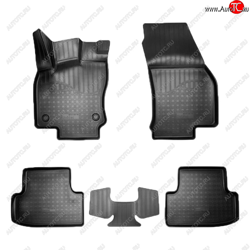 2 259 р. Коврики салона Norplast  Seat Ateca  5FP (2016-2025) (Цвет: черный)  с доставкой в г. Воронеж