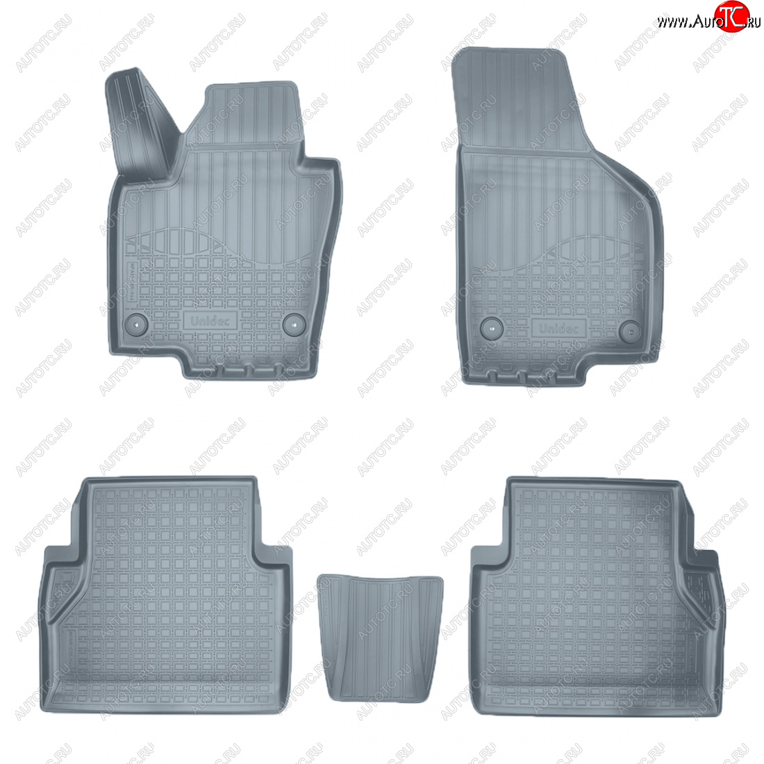 3 169 р. Коврики салона Norplast Unidec (5 мест)  Seat Alhambra  7N (2010-2020) дорестайлинг, рестайлинг (серые)  с доставкой в г. Воронеж