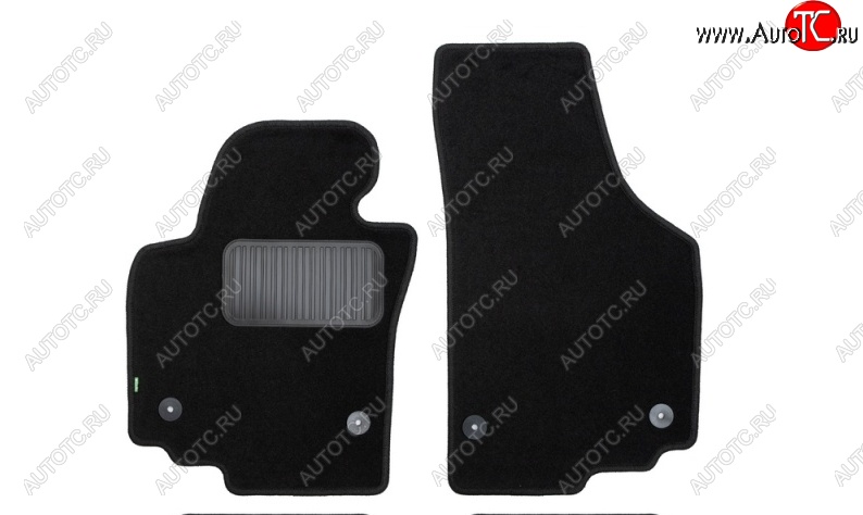 134 р. Коврики в салон Klever Premium (текстиль) Seat Altea Freetrack (2008-2025) (Черный)  с доставкой в г. Воронеж