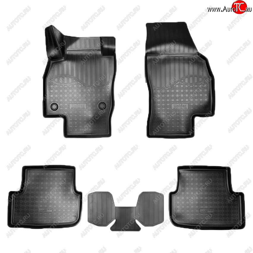 1 869 р. Коврики салона Norplast Seat Arona (2017-2025) (Цвет: черный)  с доставкой в г. Воронеж