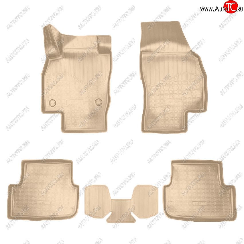 2 189 р. Коврики салона Norplast Seat Arona (2017-2025) (Цвет: бежевый)  с доставкой в г. Воронеж