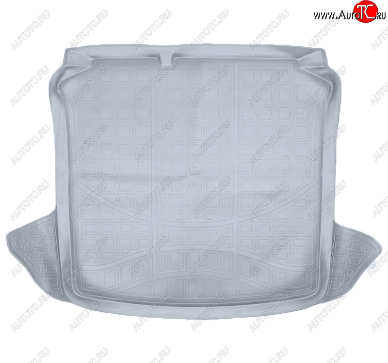 2 079 р. Коврик багажника Norplast Unidec  Seat Ibiza ( 6J хэтчбэк 5 дв.,  6J,6P хэтчбэк 5 дв.) (2008-2016) доресталийнг,  рестайлинг (Цвет: серый)  с доставкой в г. Воронеж