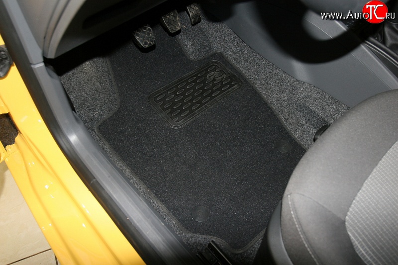 494 р. Коврик в салони Element 5 шт. (текстиль) Seat Ibiza 6J хэтчбэк 5 дв. доресталийнг (2008-2012)  с доставкой в г. Воронеж