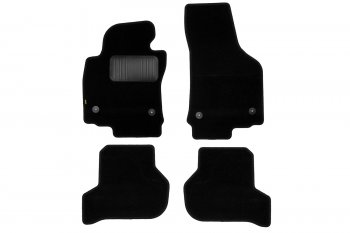 Текстильные коврики салона Klever Standart Seat Leon  1P хэтчбэк 5 дв. (2005-2009) дорестайлинг (Черные)