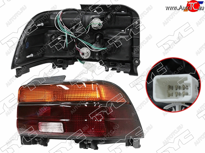 3 379 р. Правый фонарь задний TYC Toyota Corolla E100 седан (1991-2002)  с доставкой в г. Воронеж