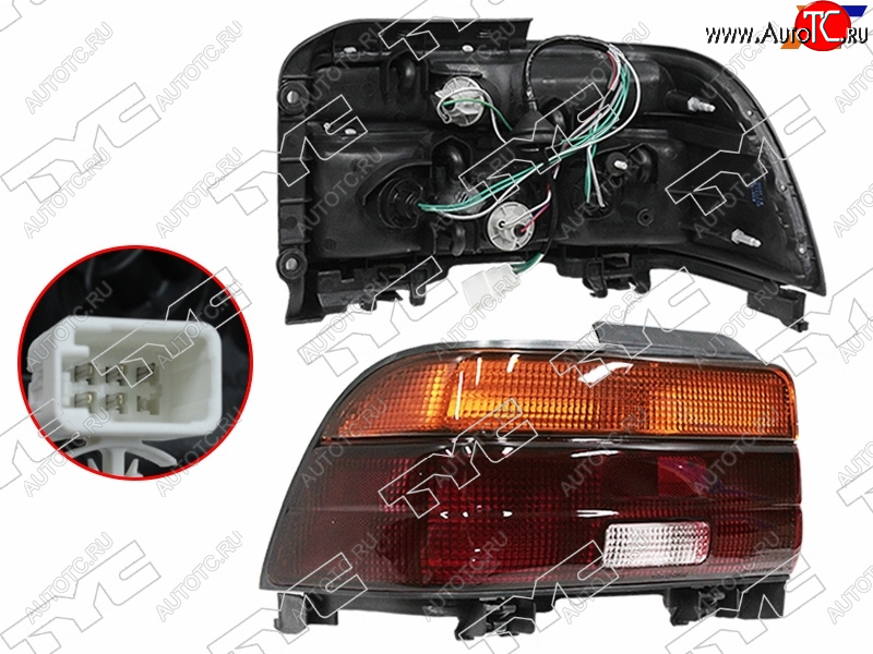3 379 р. Левый фонарь задний TYC Toyota Corolla E100 седан (1991-2002)  с доставкой в г. Воронеж